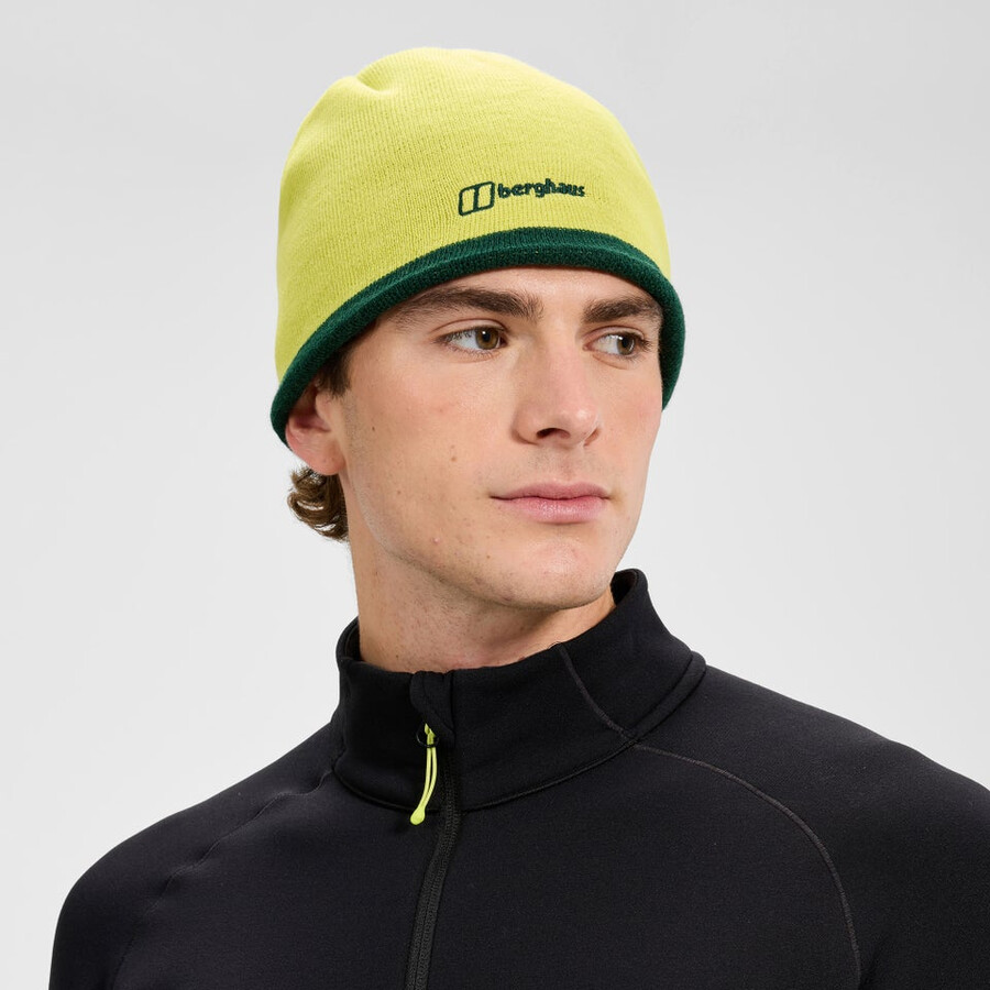 unisex blocks beanie - greenyellow berghaus