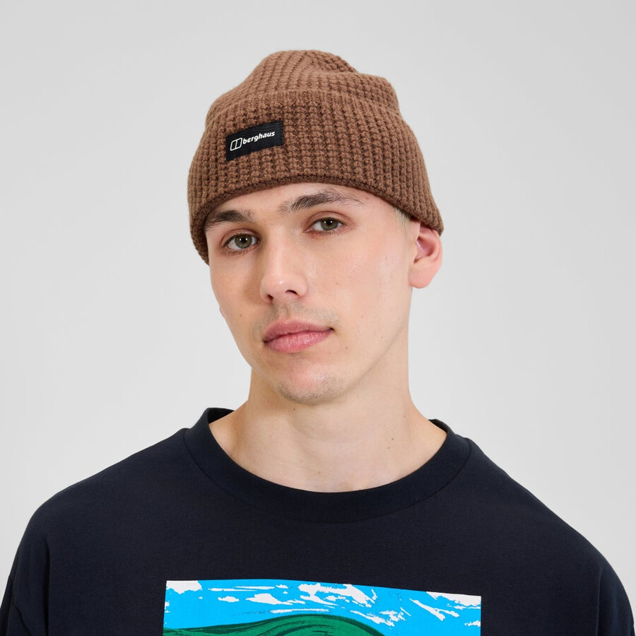 unisex 1997 wool beanie - brown berghaus