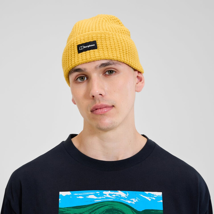 unisex 1997 wool beanie - yellow berghaus