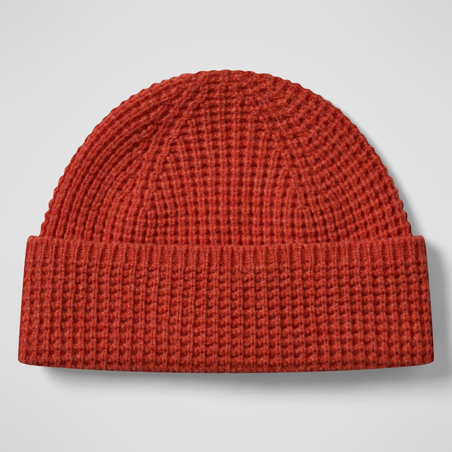 rhynie waffle rib beanie - red berghaus