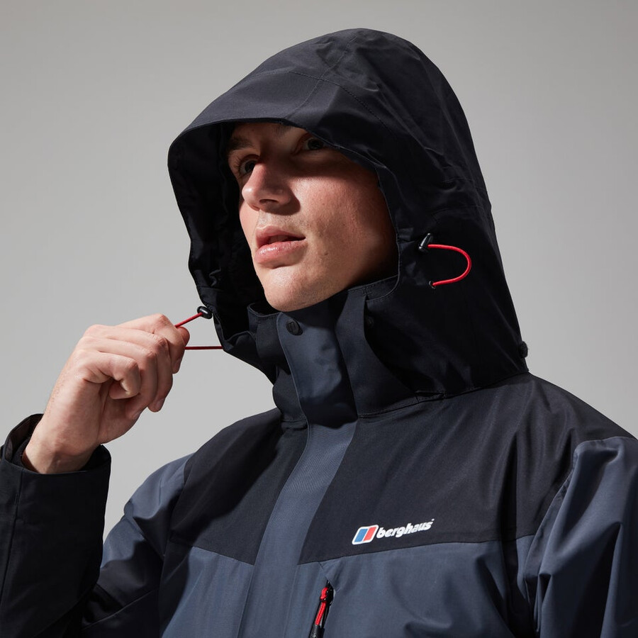 mens arran gemini 3in1 jacket - dark greyblack berghaus