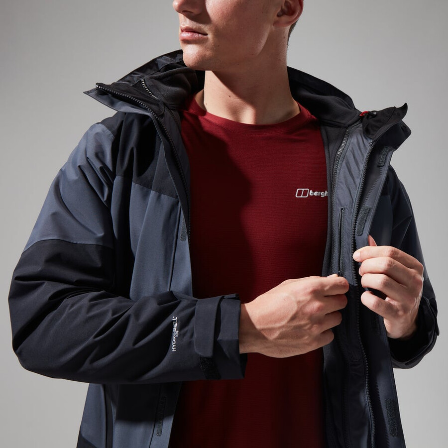 mens arran gemini 3in1 jacket - dark greyblack berghaus