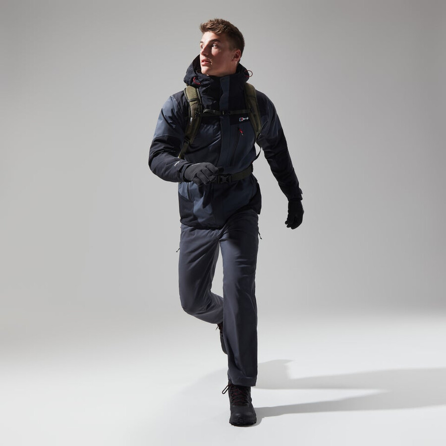 mens arran gemini 3in1 jacket - dark greyblack berghaus