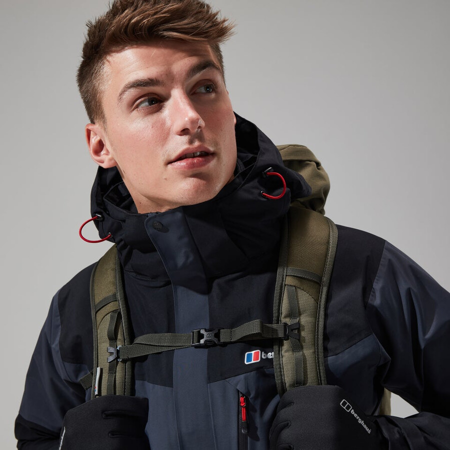 mens arran gemini 3in1 jacket - dark greyblack berghaus