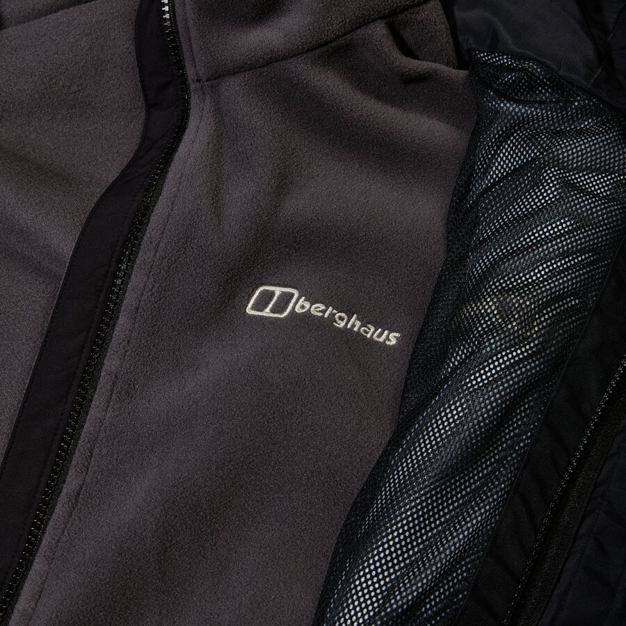 mens bramblfell gemini gore-tex waterproof 3in1 jacket - black berghaus