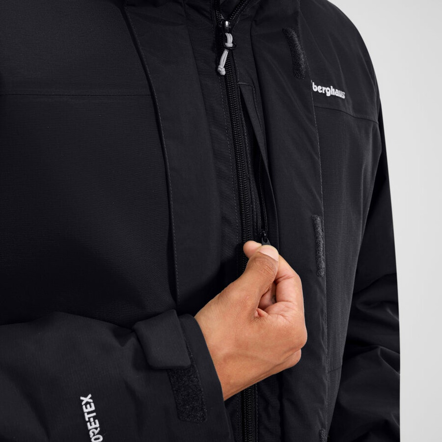 mens hillwalker 2.0 gemini gore-tex 3in1 jacket - blackgrey berghaus