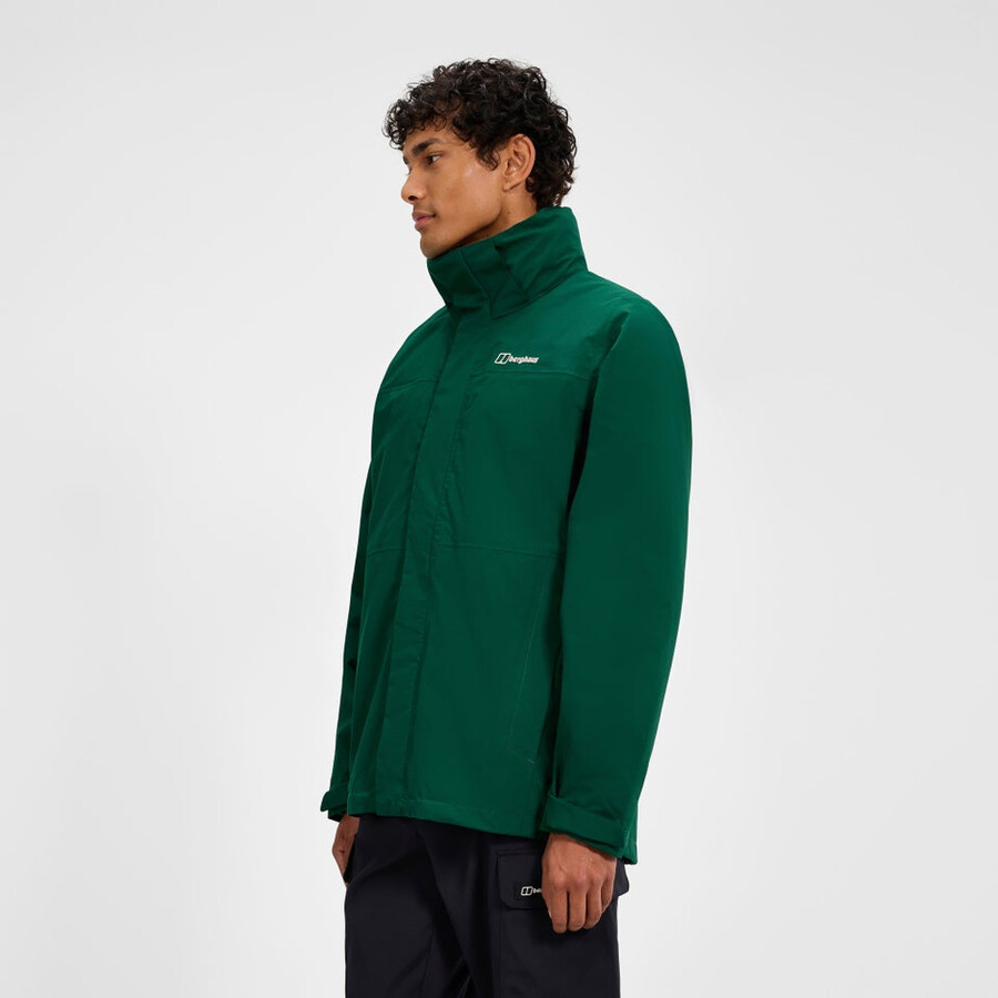 mens hillwalker 2.0 gemini gore-tex 3in1 jacket - green berghaus
