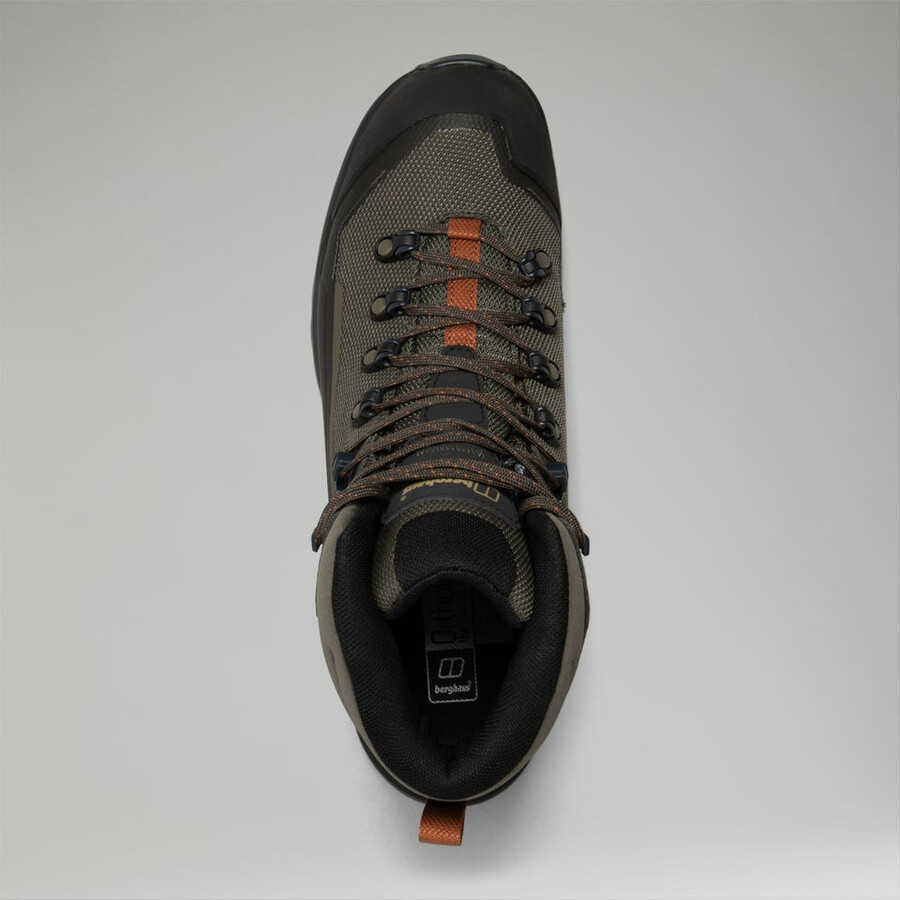 mens storm trek gore-tex boot - browndark green berghaus
