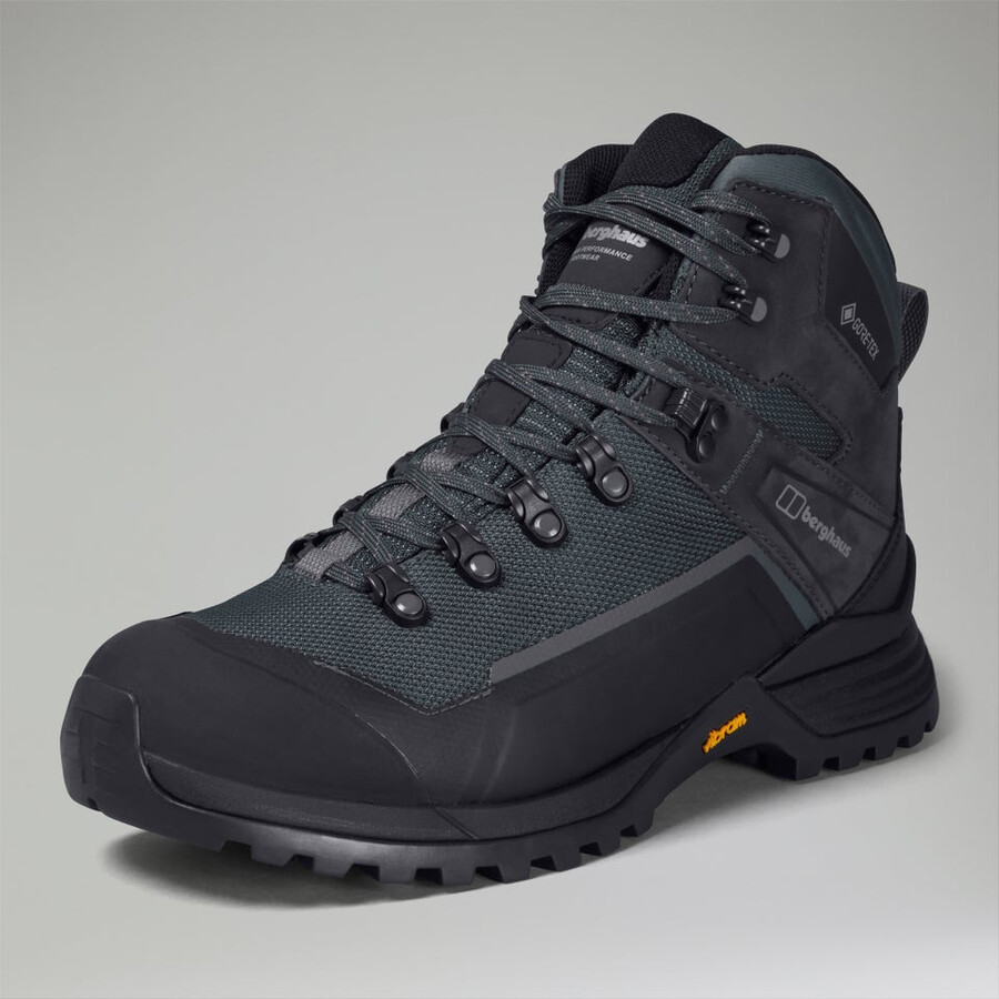 mens storm trek gore-tex waterproof boot - greyblack berghaus