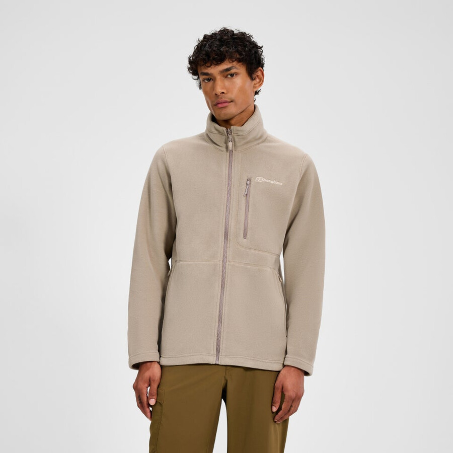 mens activity interactive polartec fleece - natural berghaus