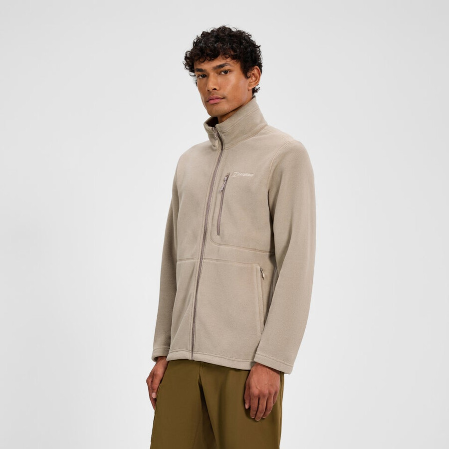 mens activity interactive polartec fleece - natural berghaus