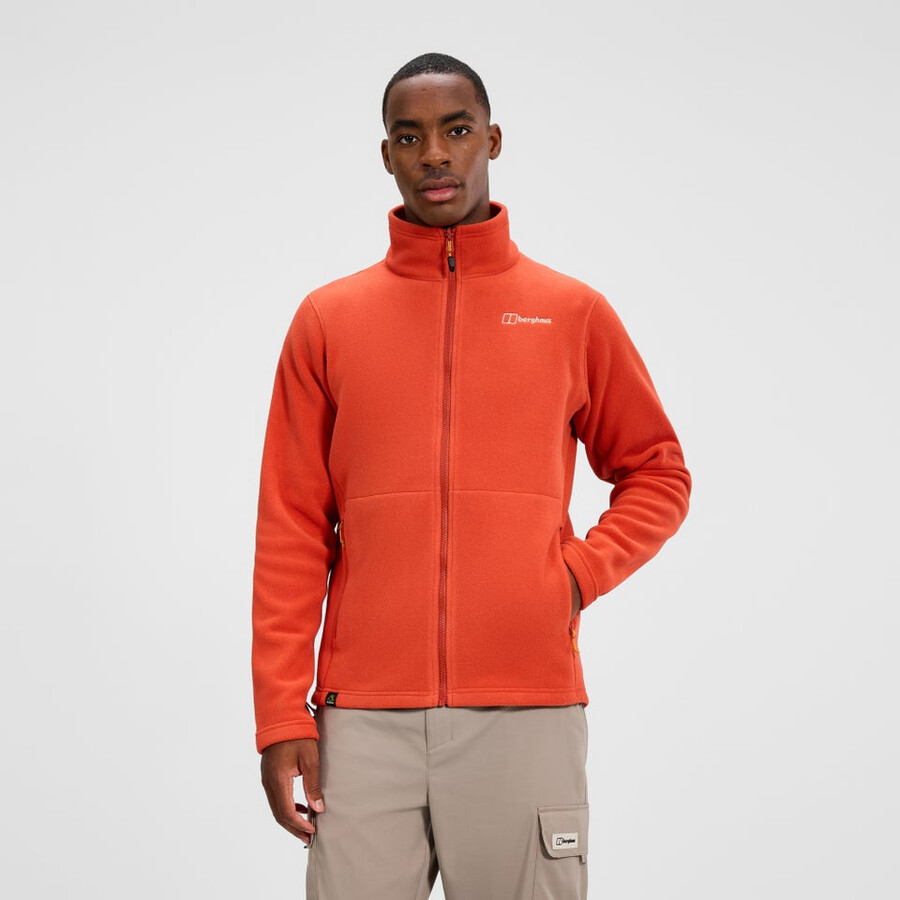 mens prism interactive polartec fleece jacket - orange berghaus