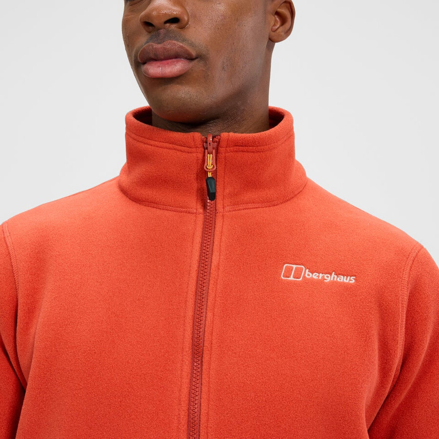 mens prism interactive polartec fleece jacket - orange berghaus
