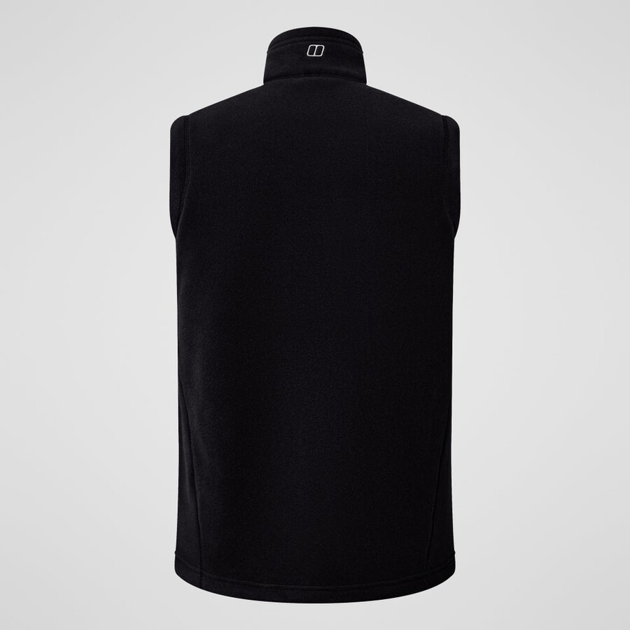 mens prism interactive polartec fleece gilet - black berghaus