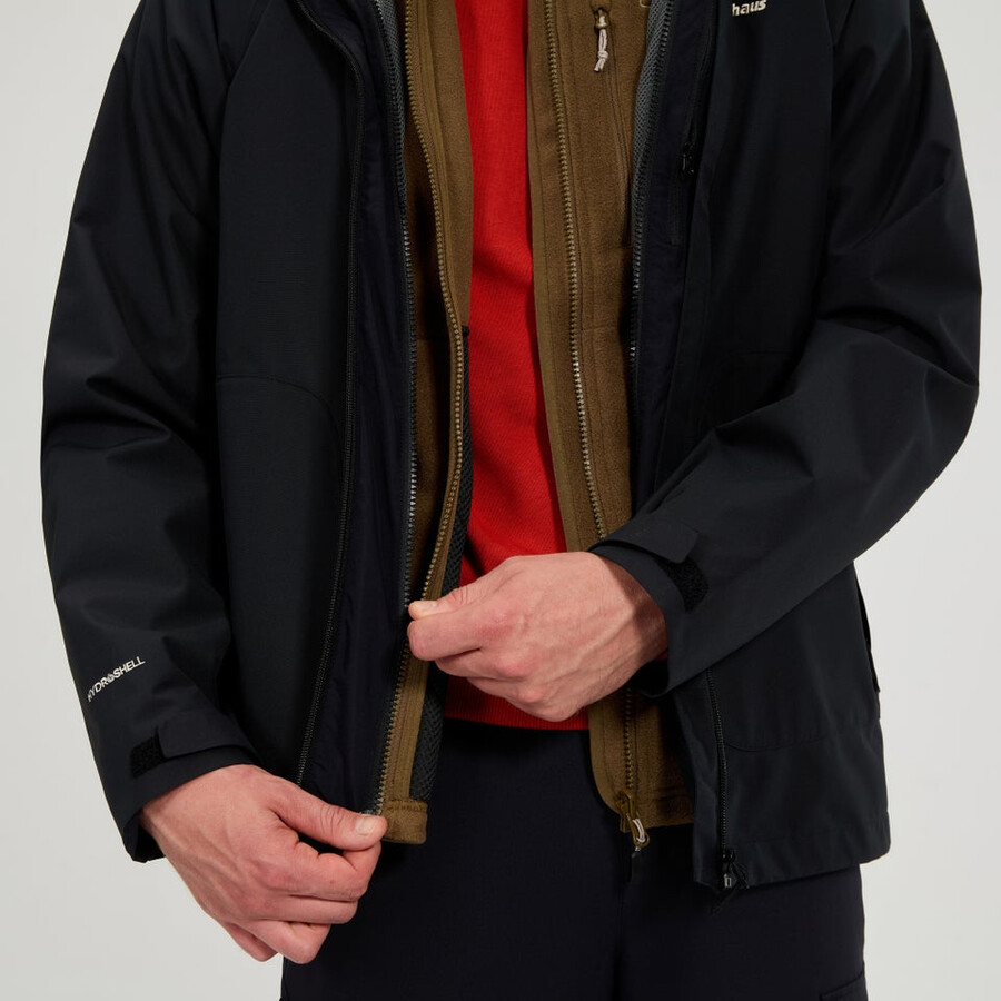 mens prism interactive polartec fleece gilet - brown berghaus