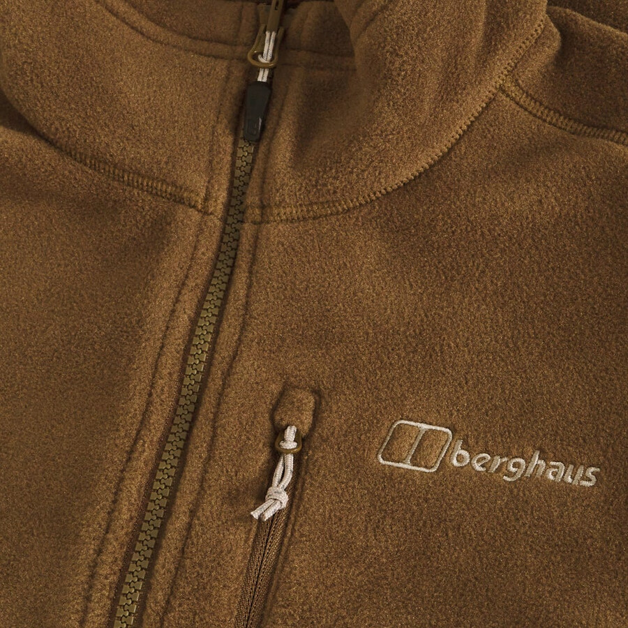 mens prism interactive polartec fleece gilet - brown berghaus