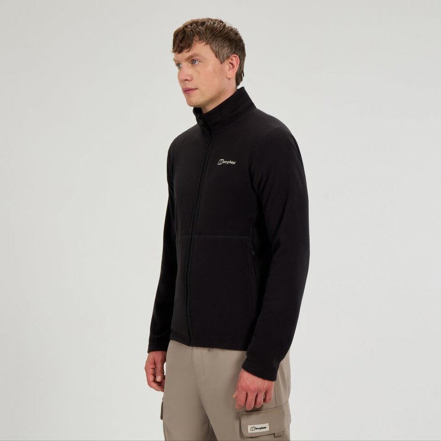 mens prism micro interactive polartec fleece jacket - black berghaus