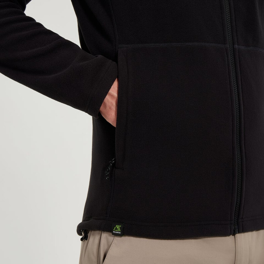 mens prism micro interactive polartec fleece jacket - black berghaus