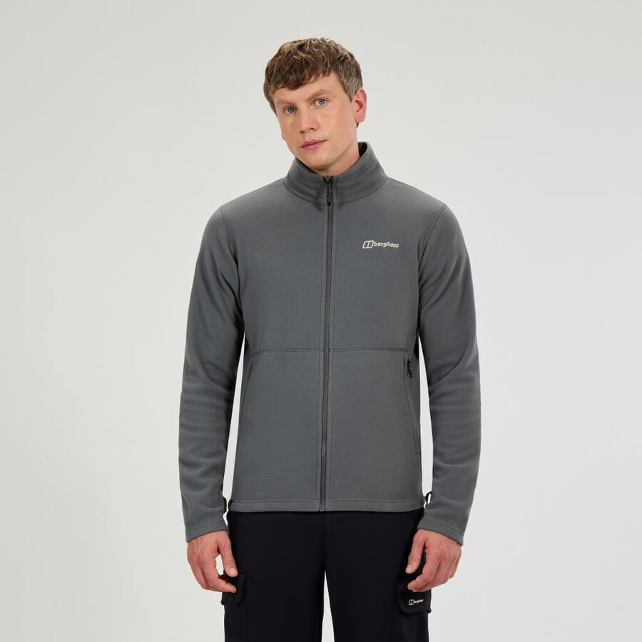 mens prism micro interactive polartec fleece jacket - grey berghaus