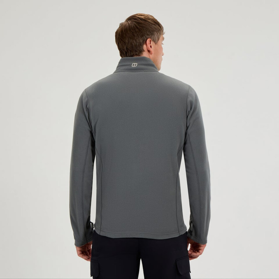 mens prism micro interactive polartec fleece jacket - grey berghaus
