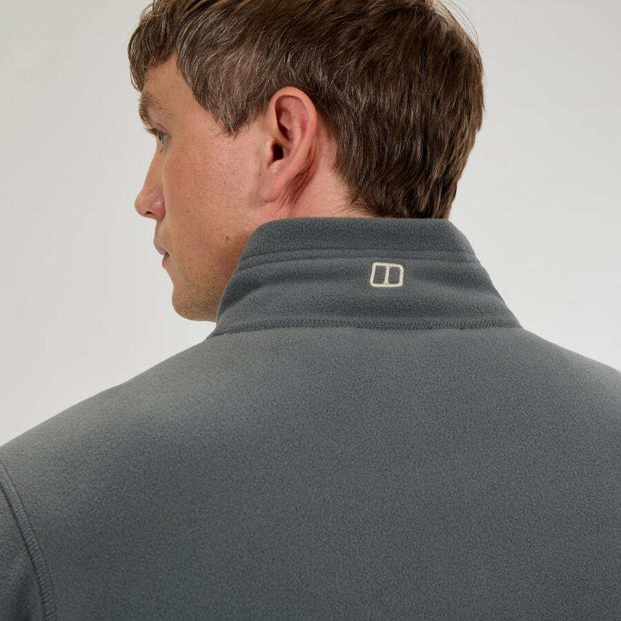 mens prism micro interactive polartec fleece jacket - grey berghaus