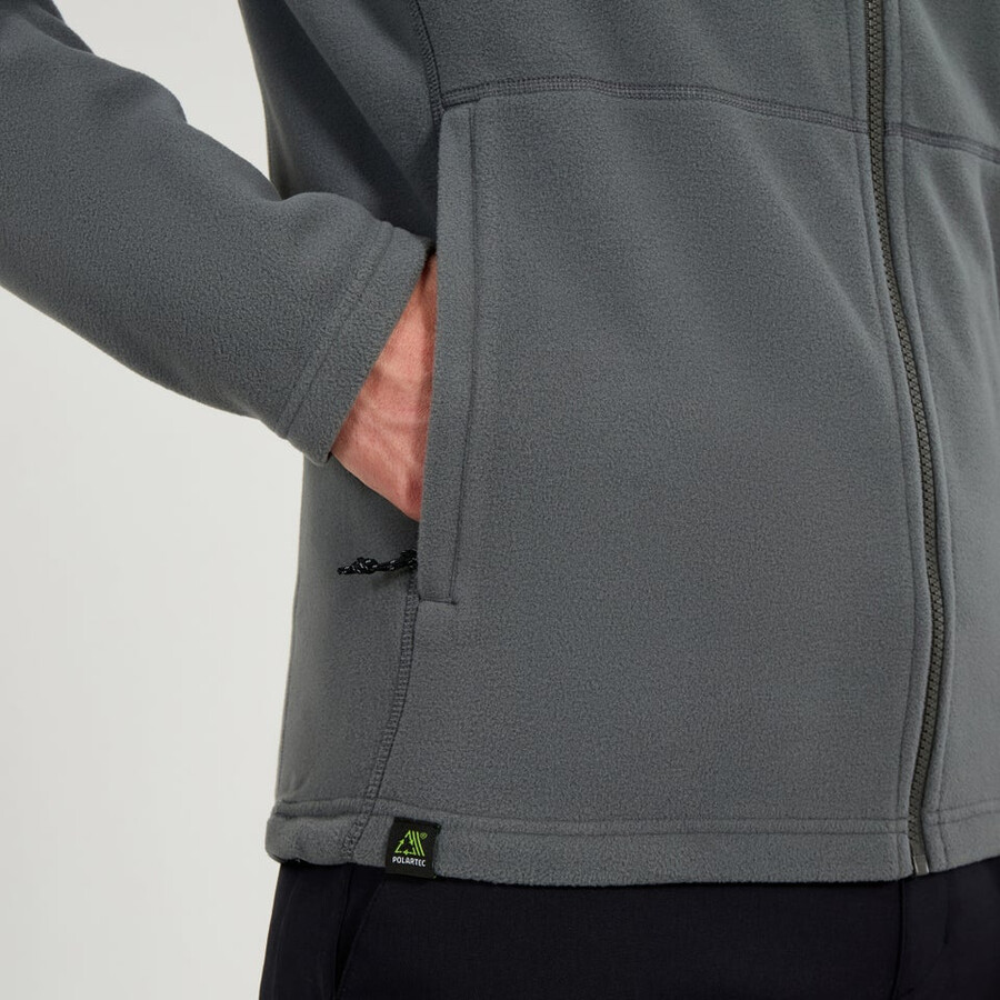 mens prism micro interactive polartec fleece jacket - grey berghaus