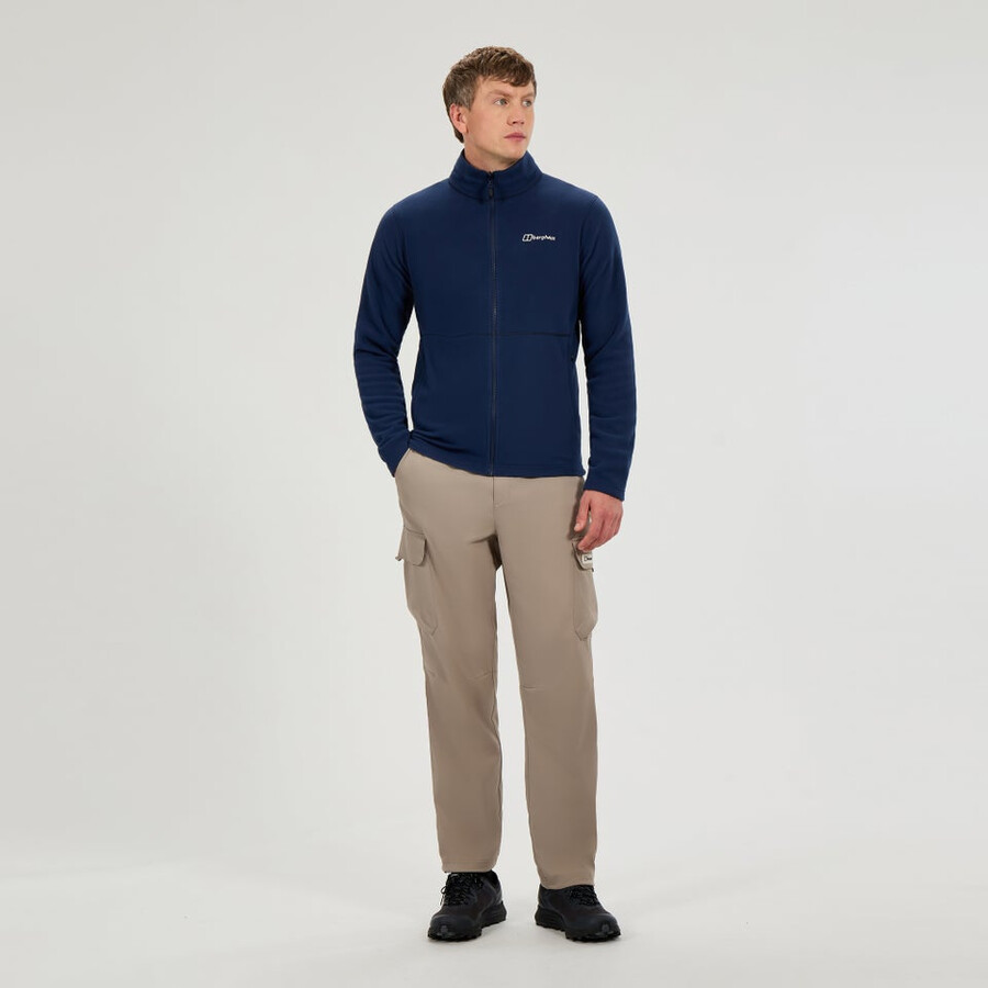 mens prism micro interactive polartec fleece jacket - blue berghaus