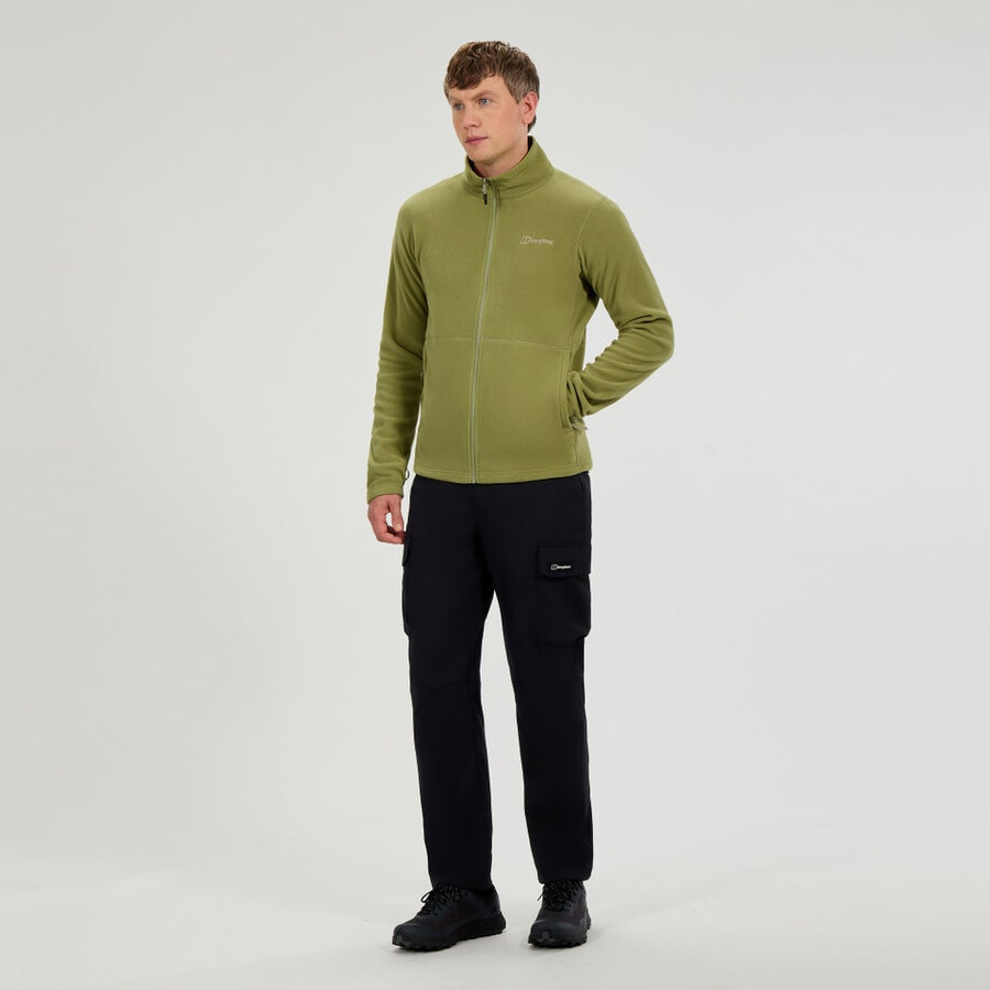 mens prism micro interactive polartec fleece jacket - green berghaus