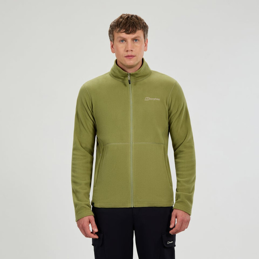 mens prism micro interactive polartec fleece jacket - green berghaus