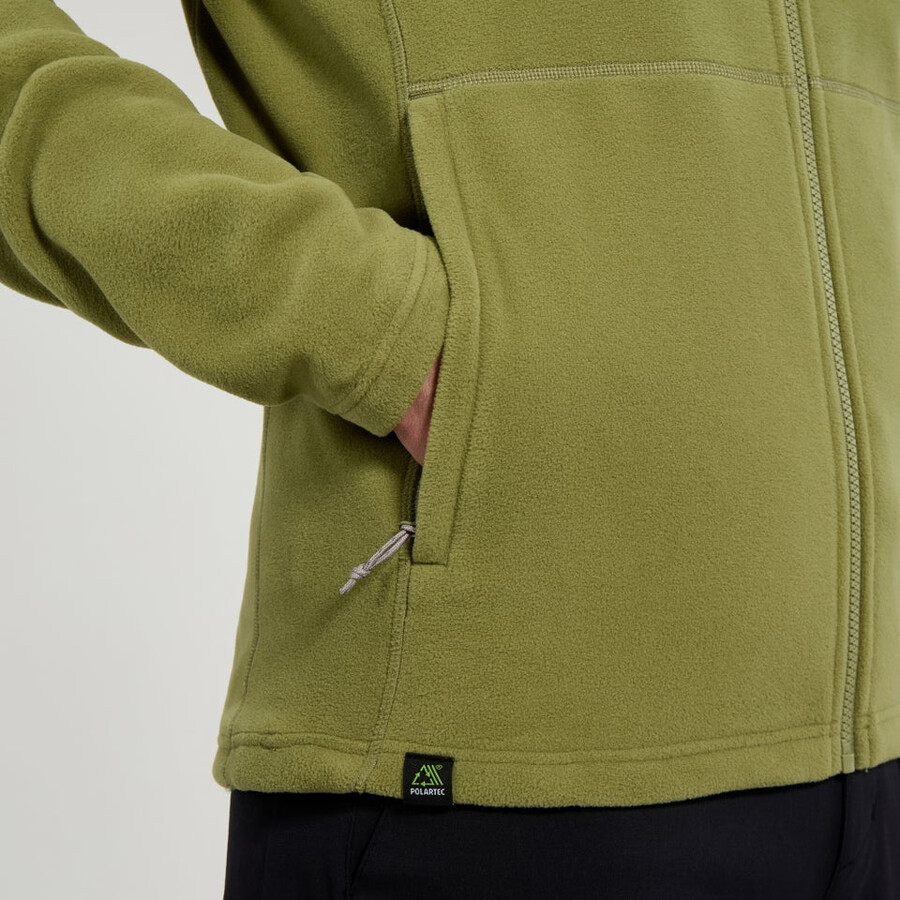 mens prism micro interactive polartec fleece jacket - green berghaus