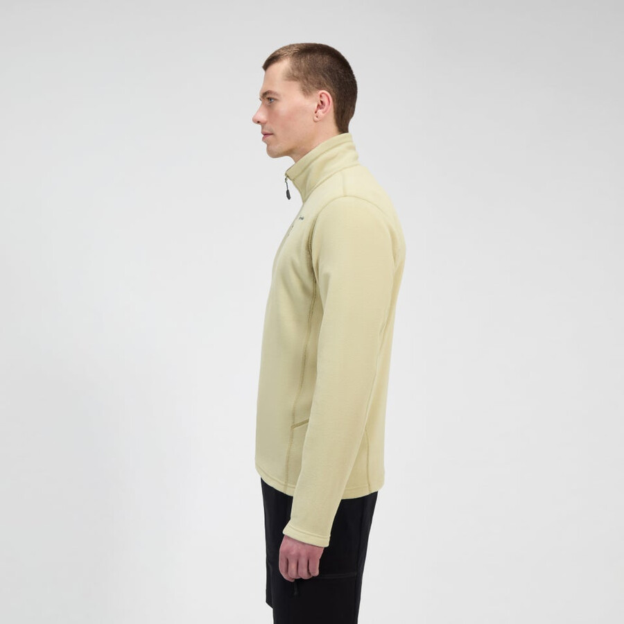 mens prism micro half zip polartec fleece - natural berghaus