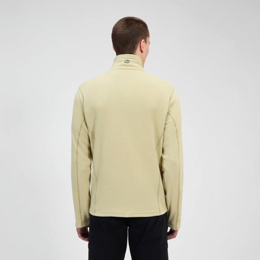 mens prism micro half zip polartec fleece - natural berghaus