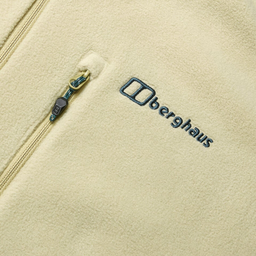 mens prism micro half zip polartec fleece - natural berghaus
