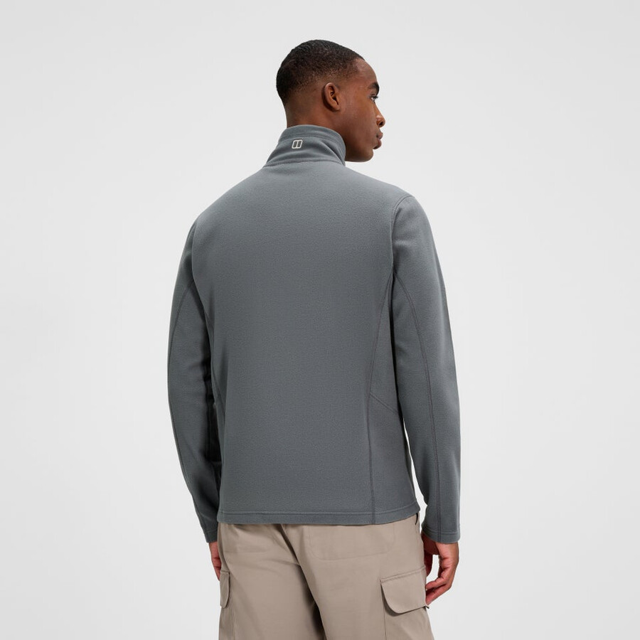 mens prism micro half zip polartec fleece - grey berghaus