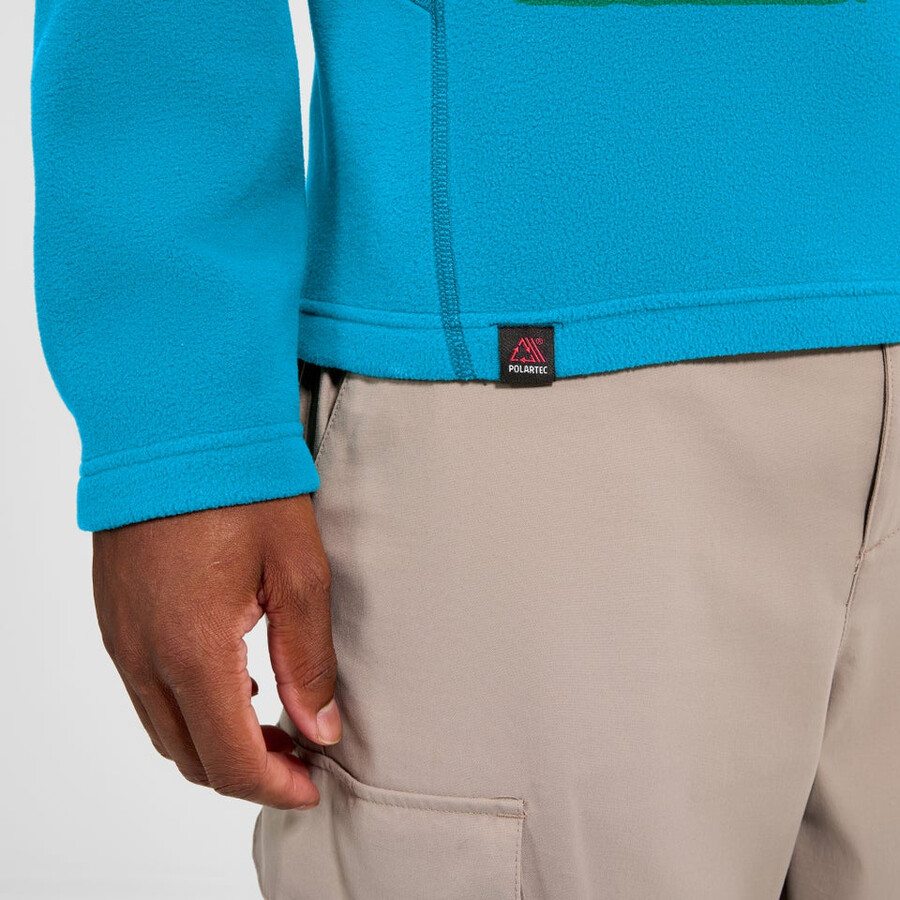 mens prism micro half zip polartec fleece - blue berghaus
