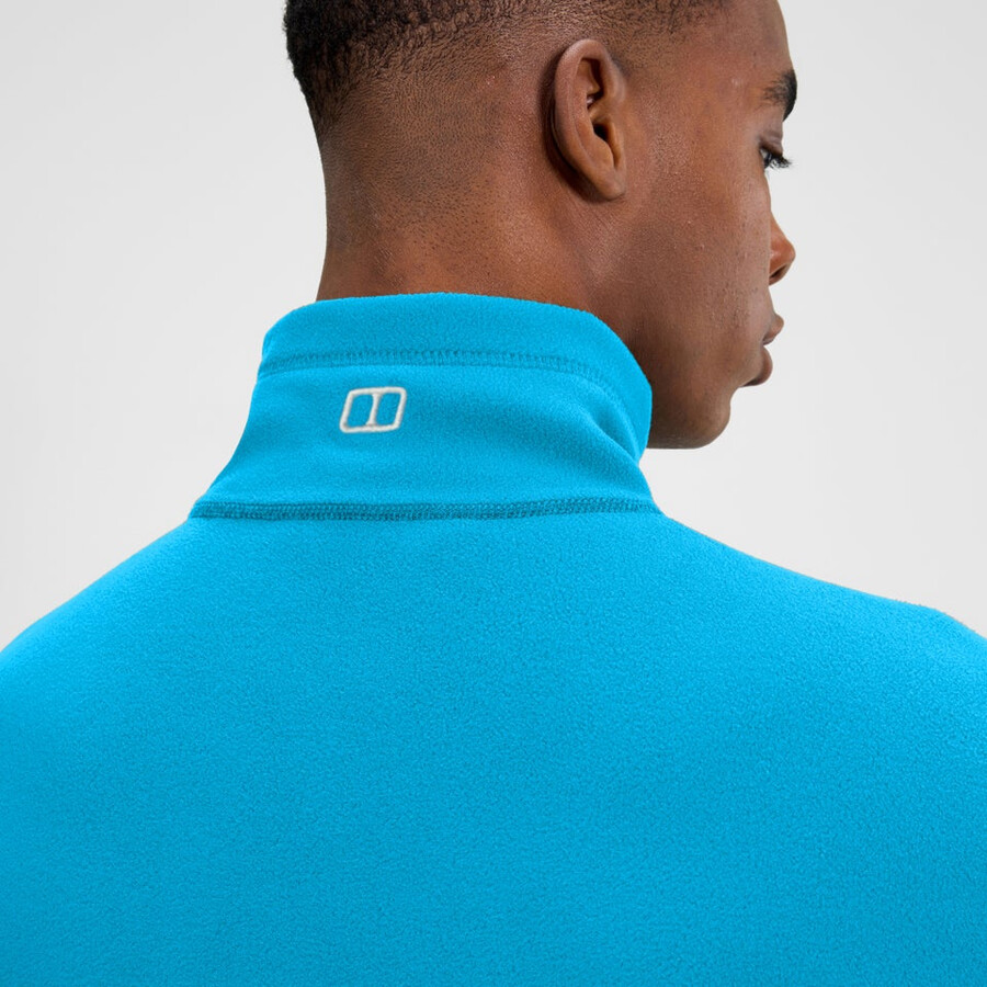 mens prism micro half zip polartec fleece - blue berghaus