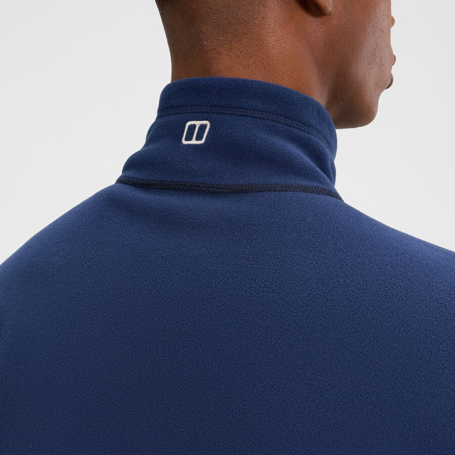 mens prism micro half zip polartec fleece - blue berghaus