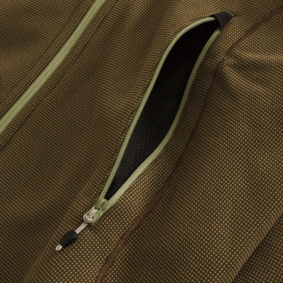 mens pravitale mtn 2.0 hooded fleece jacket - greenbrown berghaus