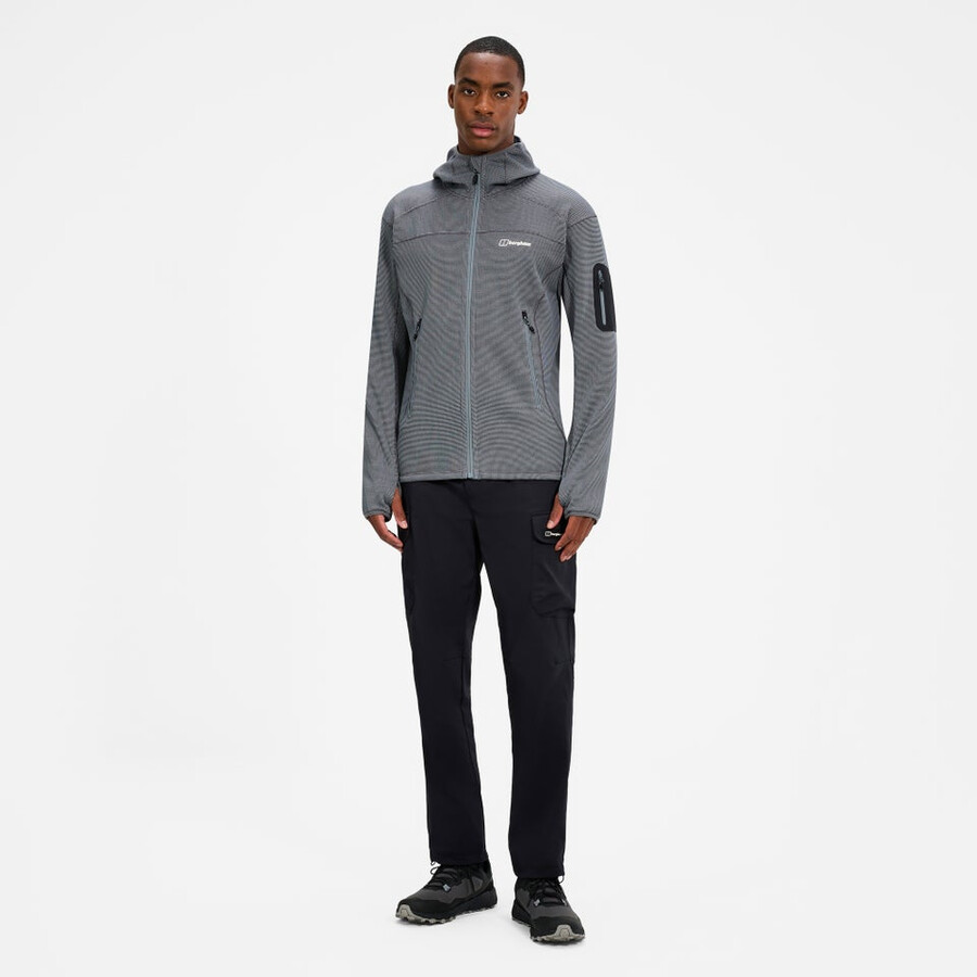 mens pravitale mtn 2.0 hooded fleece jacket - grey berghaus
