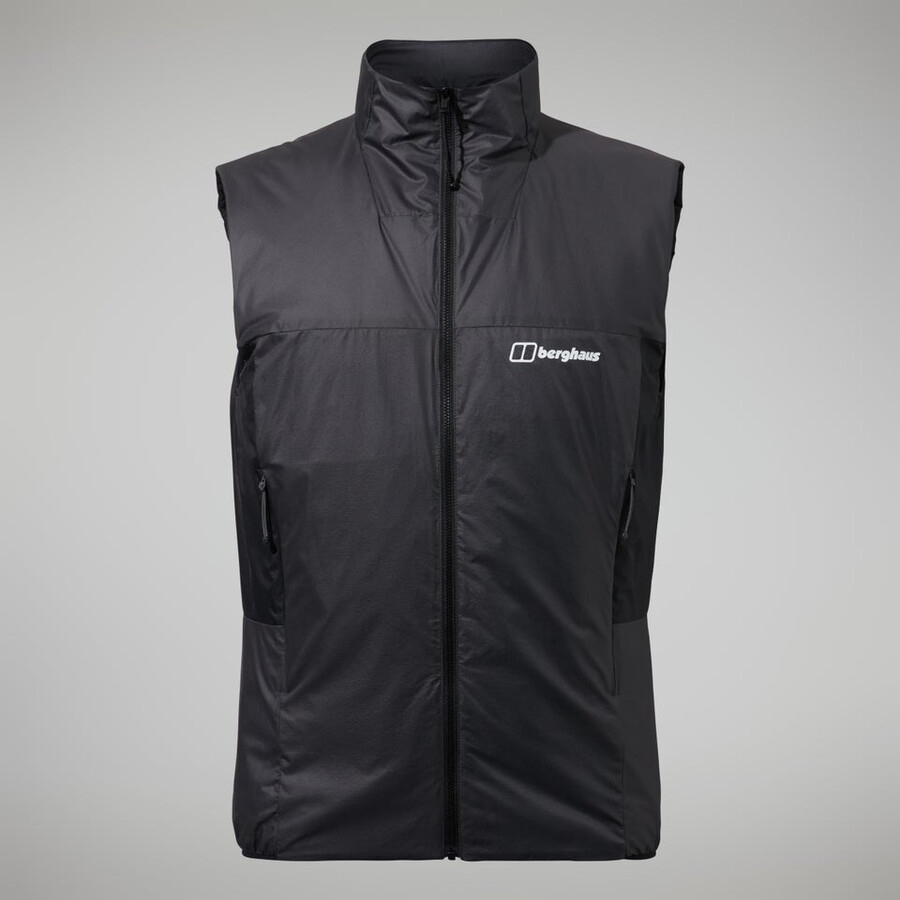 mens mtn arete lb synthetic vest - greyblack berghaus