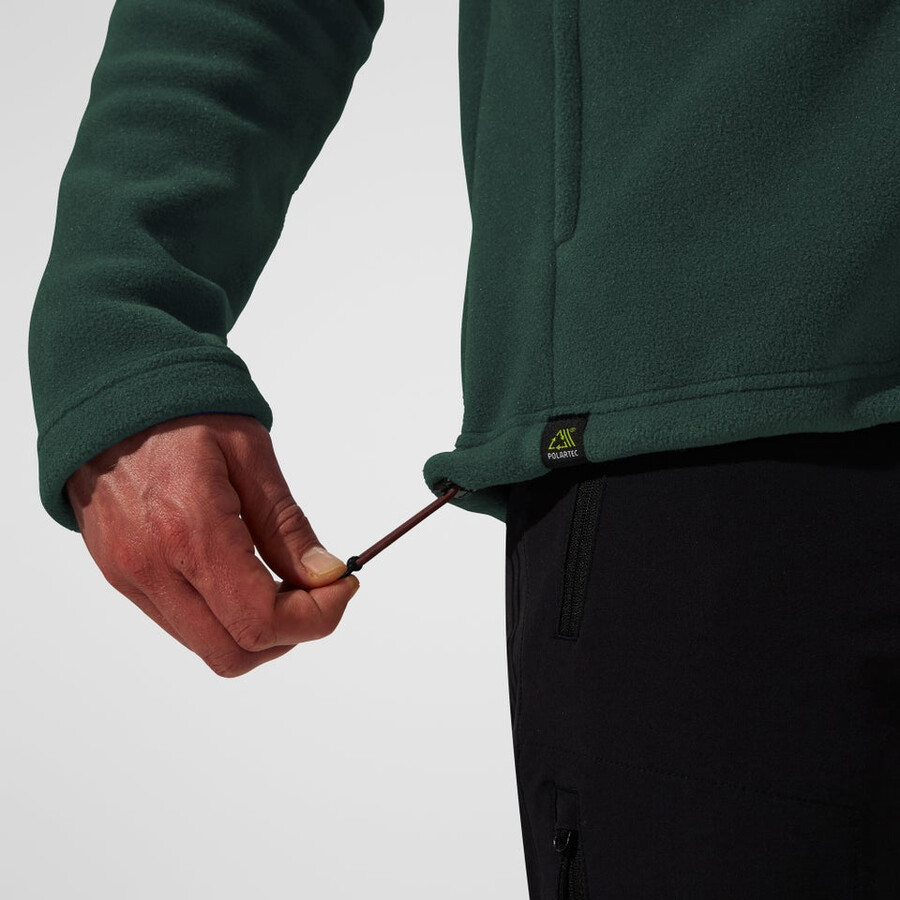 mens prism guide interactive polartec fleece jacket - greenblack berghaus