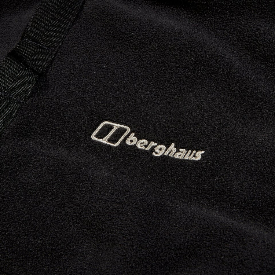 mens felltop snap fleece pullover - black berghaus
