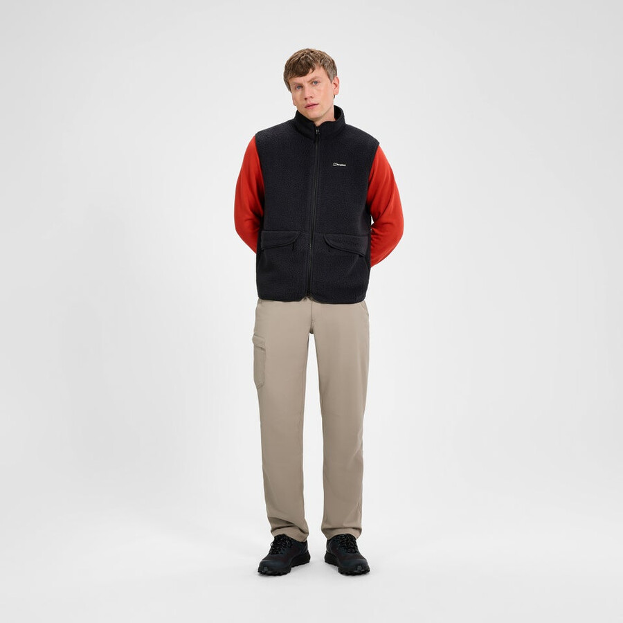 mens hanby relaxed vest - black berghaus