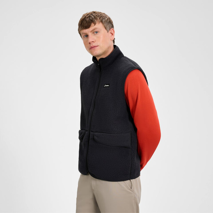 mens hanby relaxed vest - black berghaus
