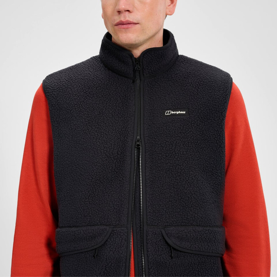 mens hanby relaxed vest - black berghaus