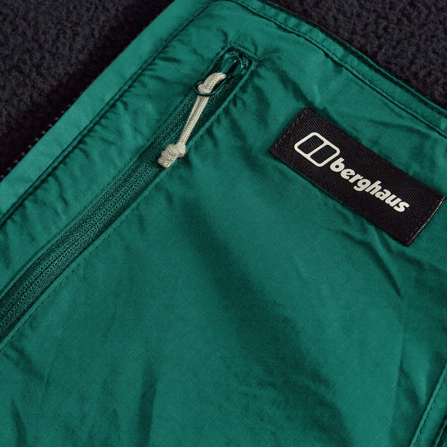 mens fulstow reversible down jacket - greenblack berghaus