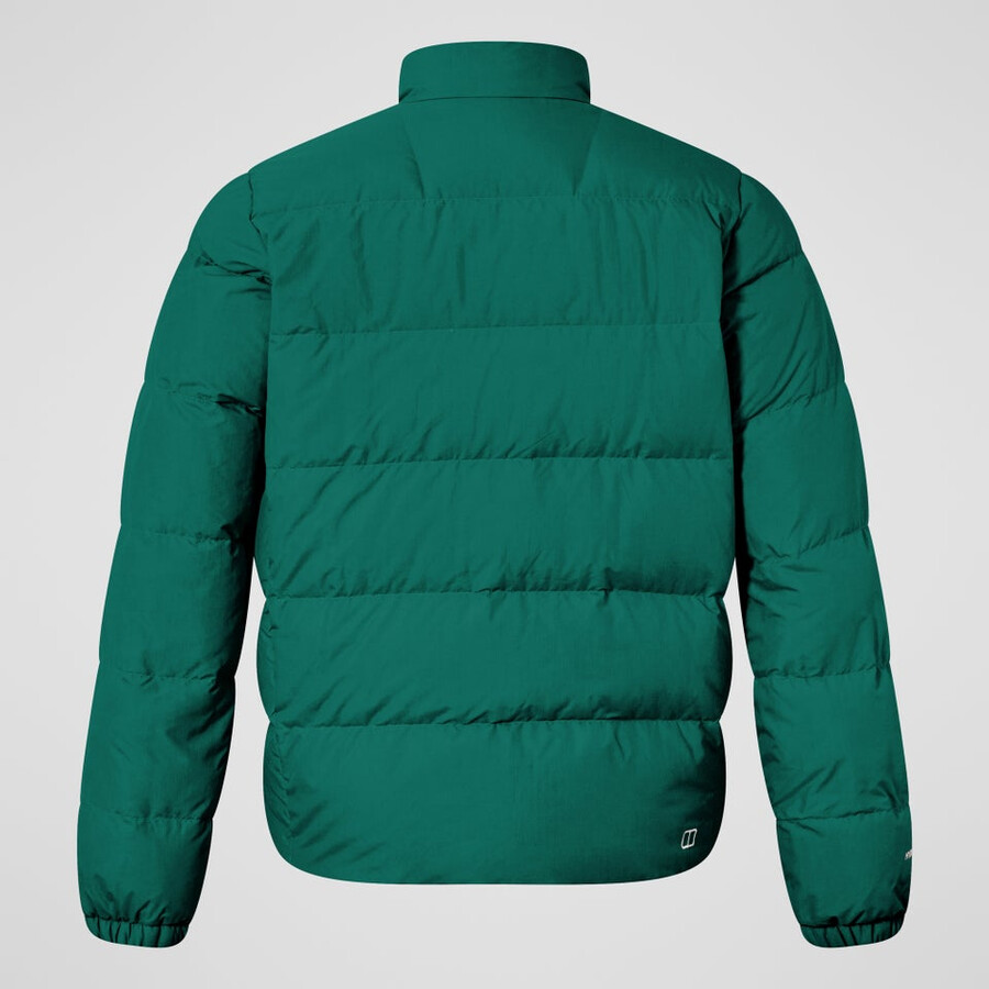 mens fulstow reversible down jacket - greenblack berghaus