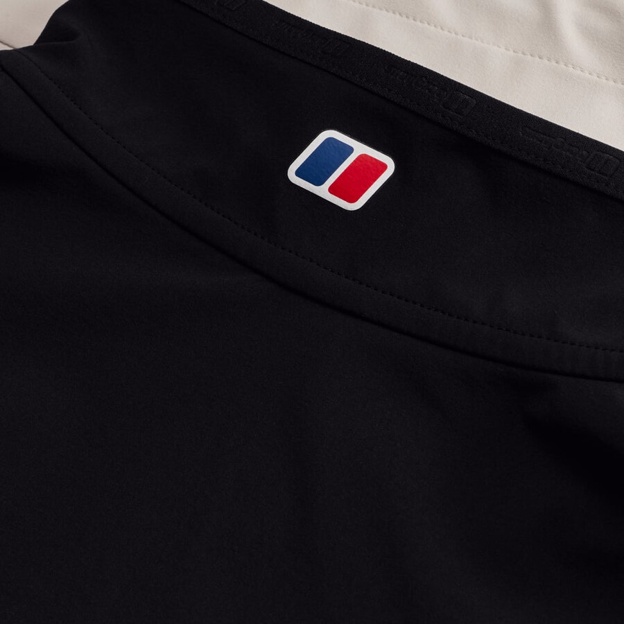 mens terrain trek half zip jacket - greyblack berghaus