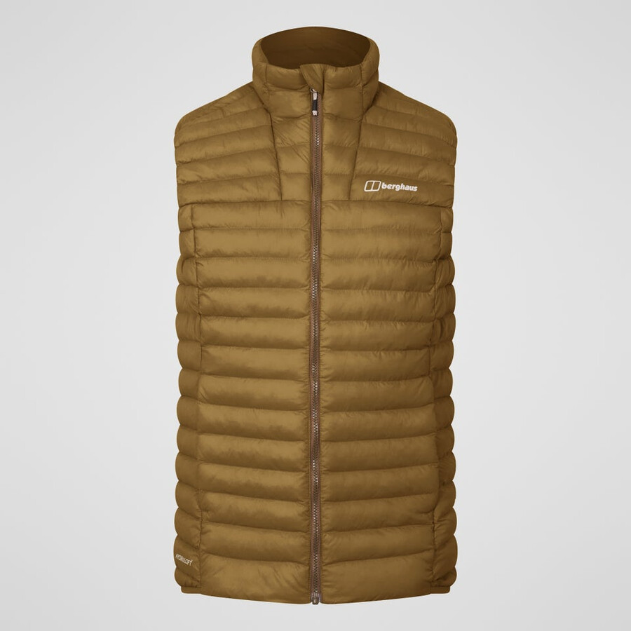 mens vaskye synthetic insulated vest - brown berghaus