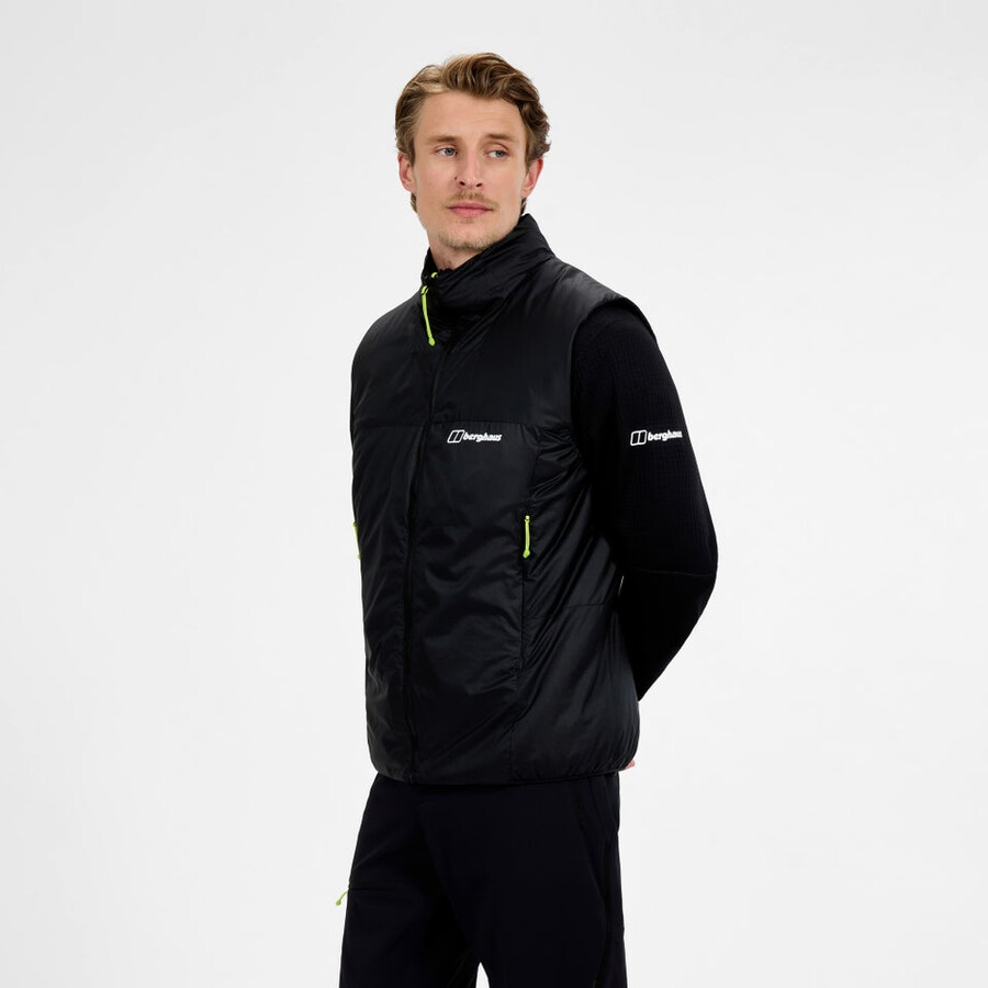 mens mtn arete synthetic vest - black berghaus